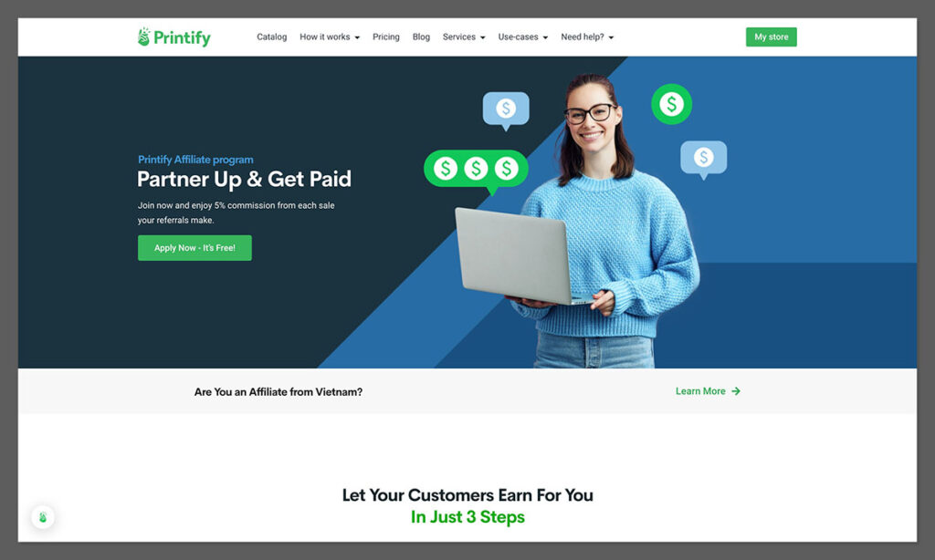 printify affiliate program