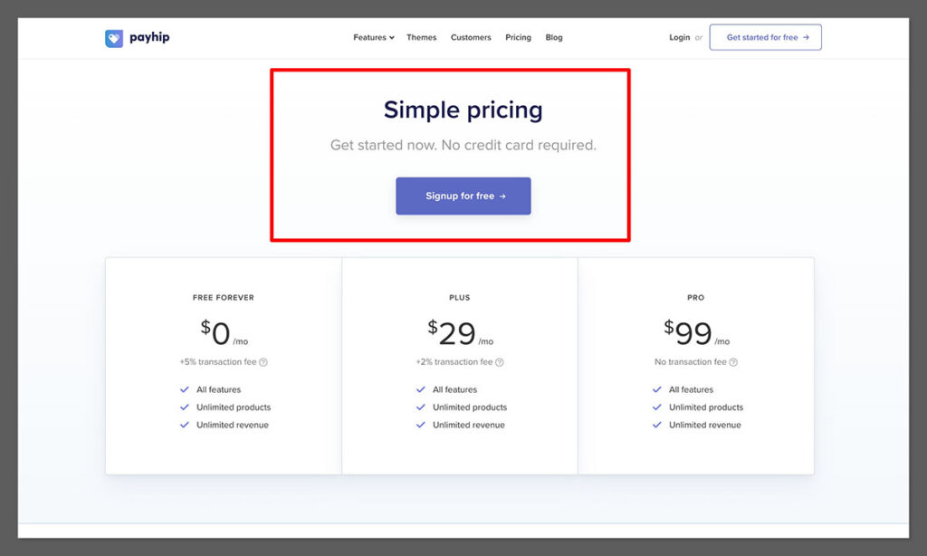 payhip pricing